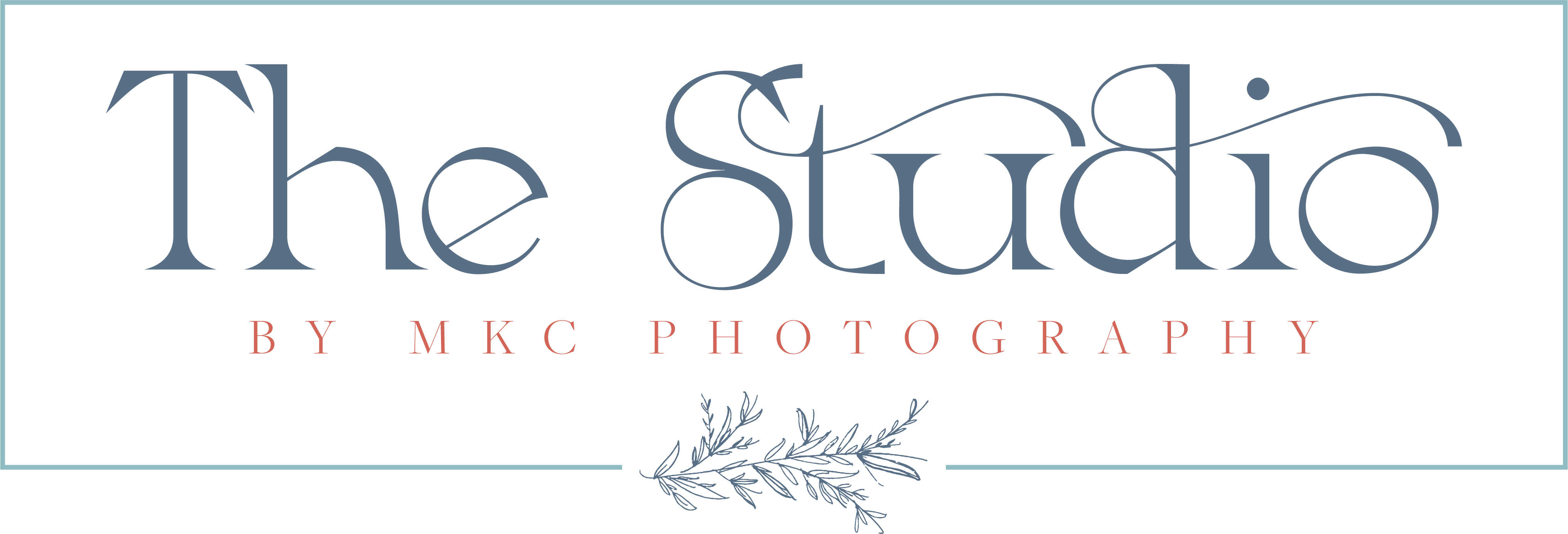 The Studio by MKC Photography logo in fancy font with flourish